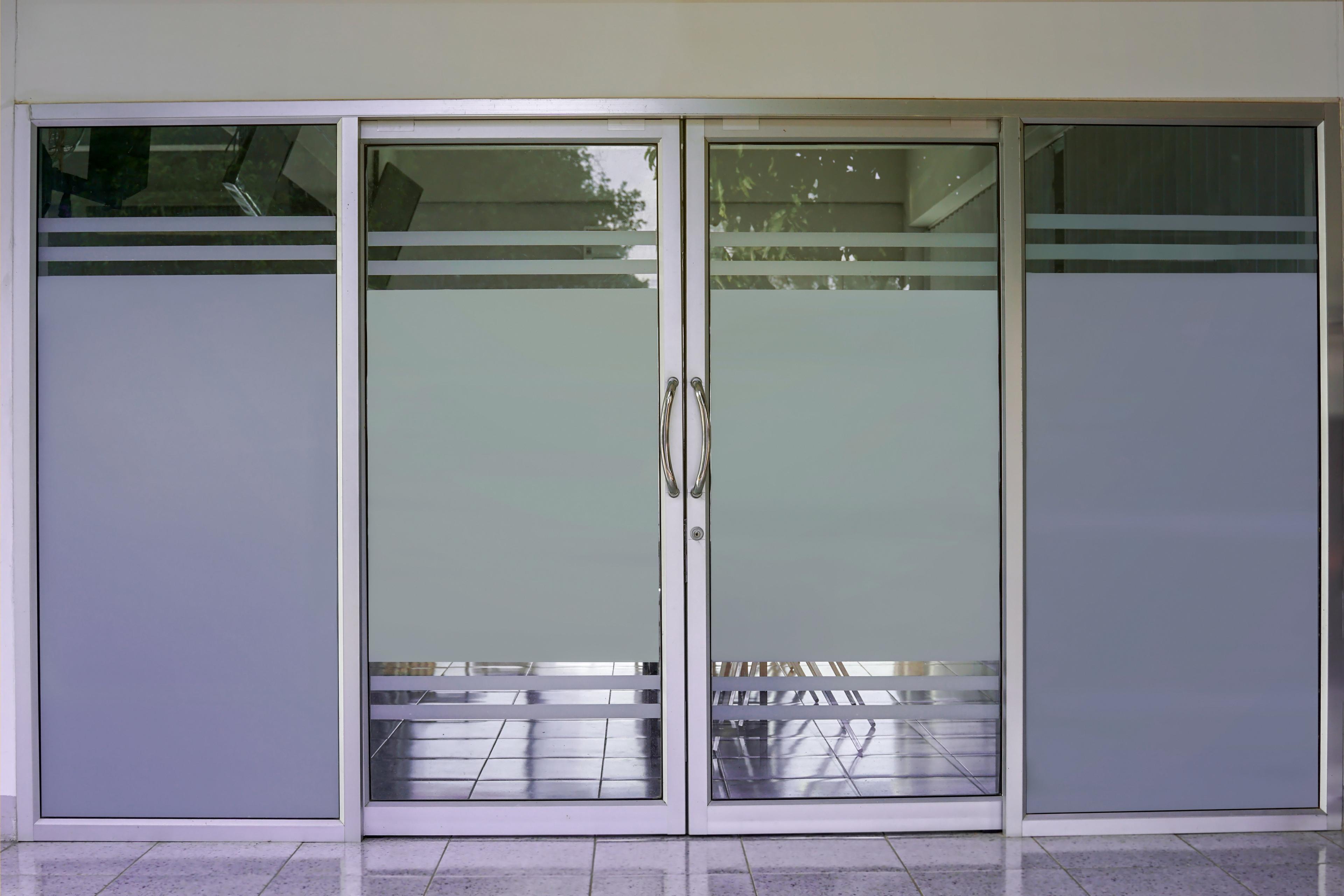 Aluminum and Glass Door Installation